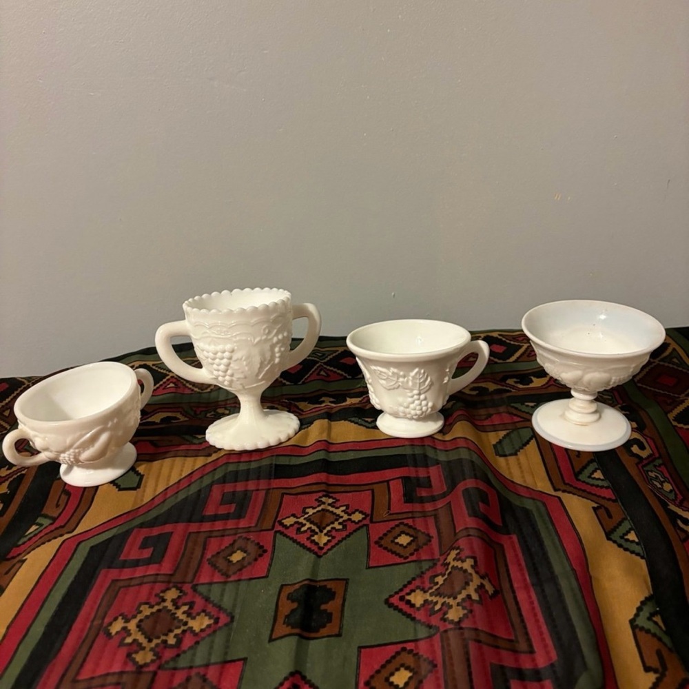 Elegant White Ceramic Dining Set